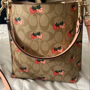 Coach Strawberry bucket bag  🍓
